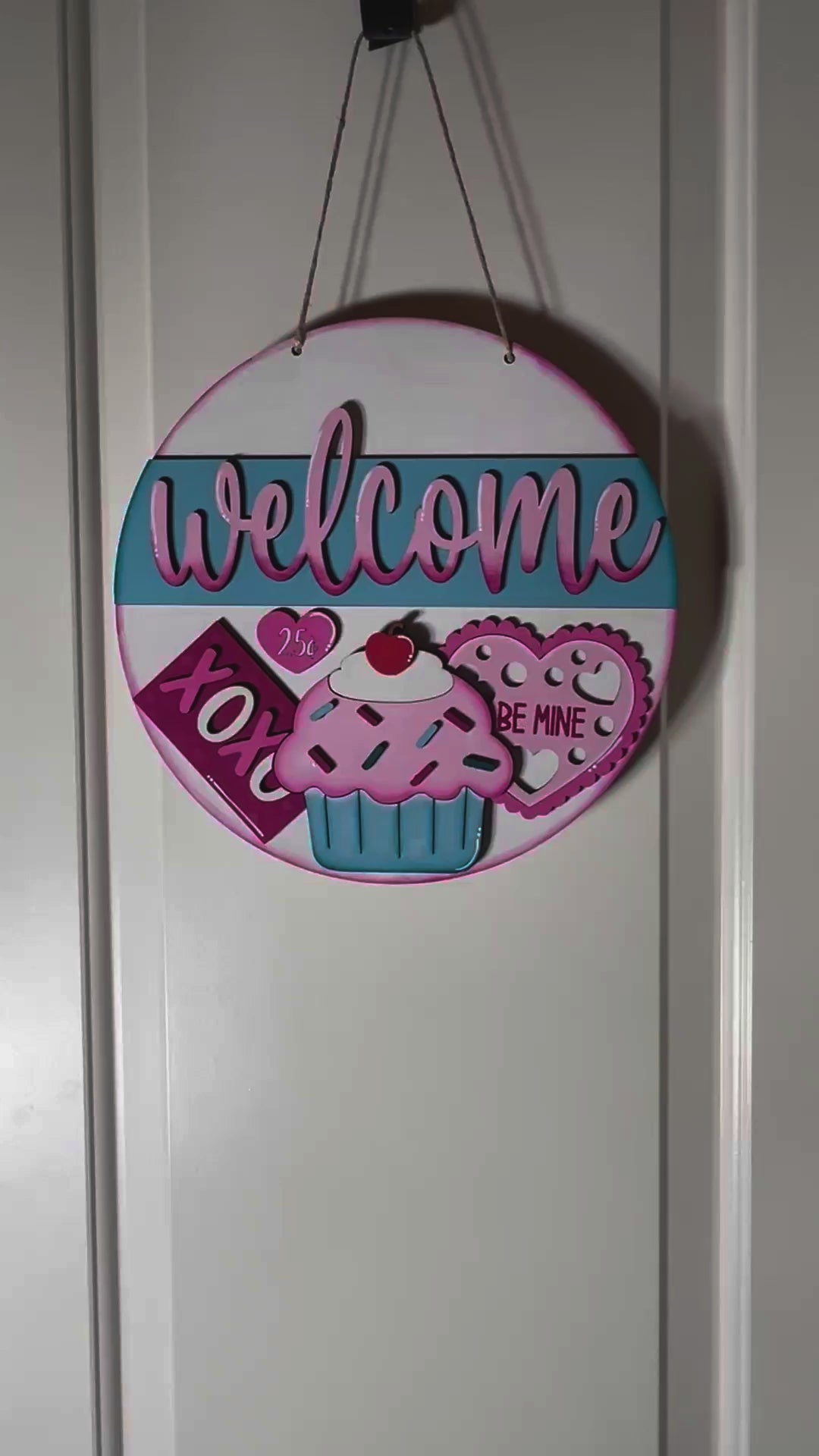 Valentine's Day Welcome Door Hanger DIY