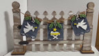 Interchangeable Christmas Nativity Mini Banner Set - DIY Wood Paint Kit -  Mini Banners for Picket Fence or Hello Sign