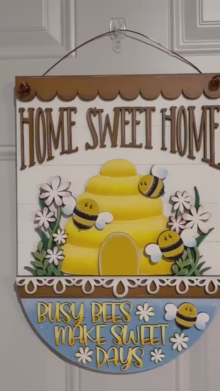 Bee Sign Insert - Interchangeable for Round or Tag Bases