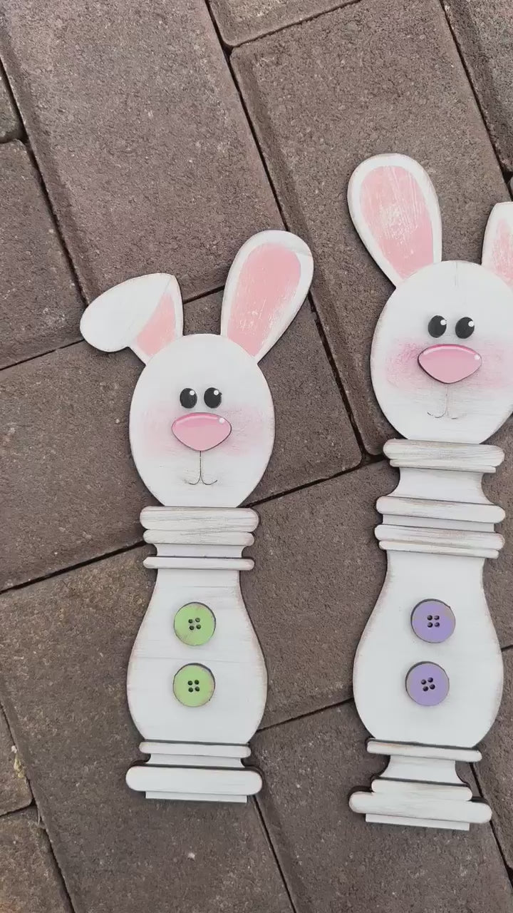 Easter Bunny Wood Spindles