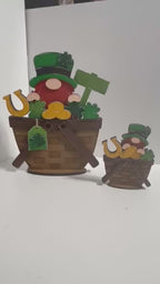 St Patricks Leprechaun Insert for the flower Basket DIY Kit,