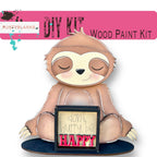 Sloth with 12 Interchangeable Seasonal Hats, Insert and tile holder, Season DIY Decor - RusticFarmhouseDecor