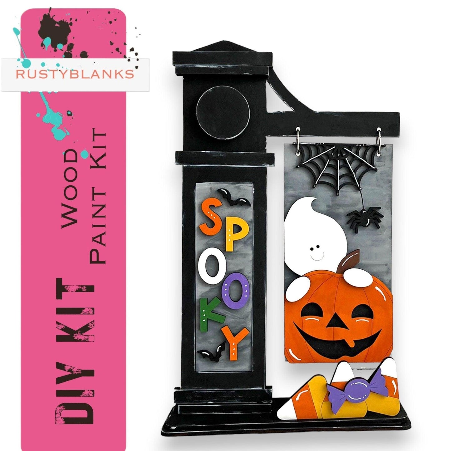 Spooky Halloween Inserts for the Mini Interchangeable Post - RusticFarmhouseDecor