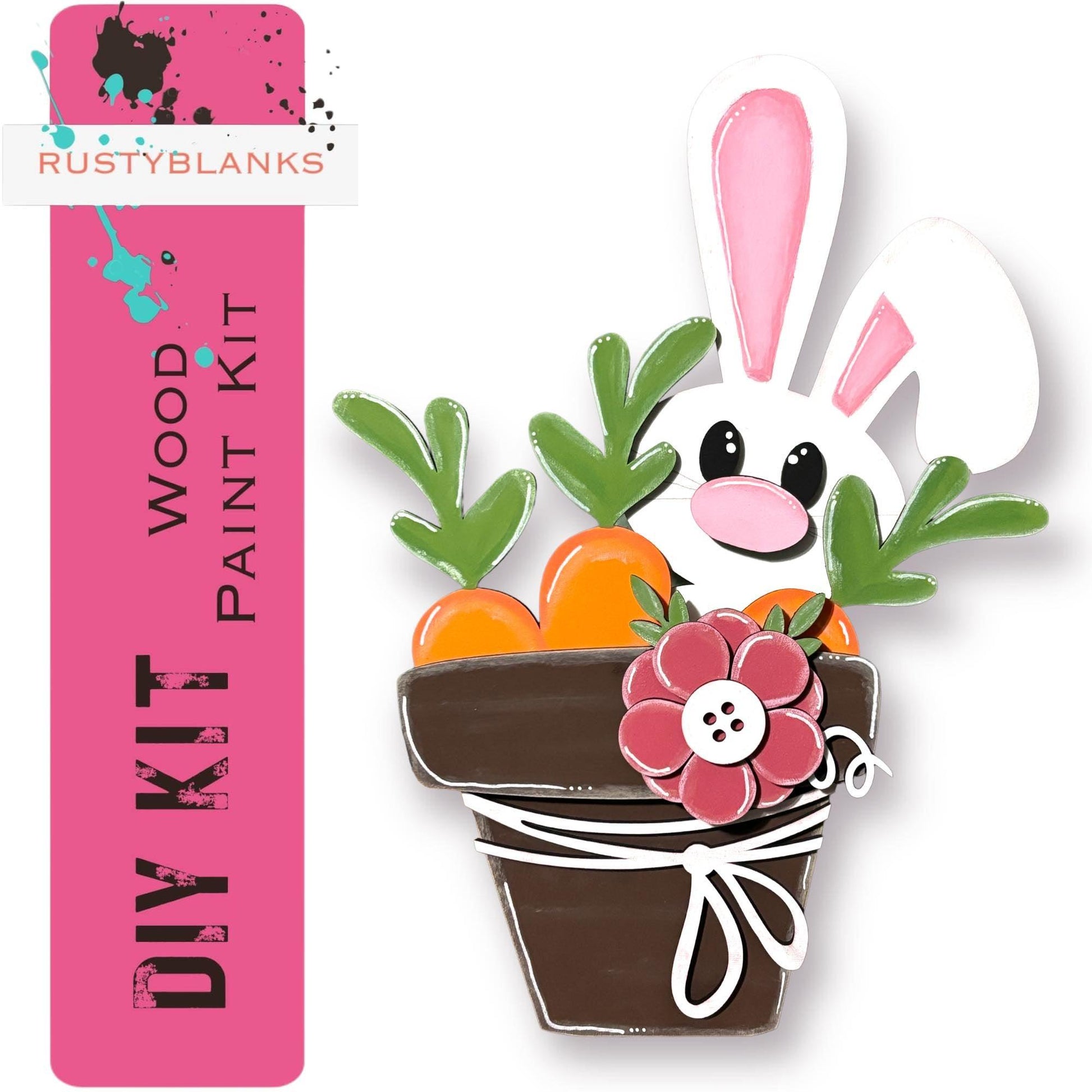 Spring Bunny DIY Shelf Sitter Craft - Great Gift for Mom - RusticFarmhouseDecor