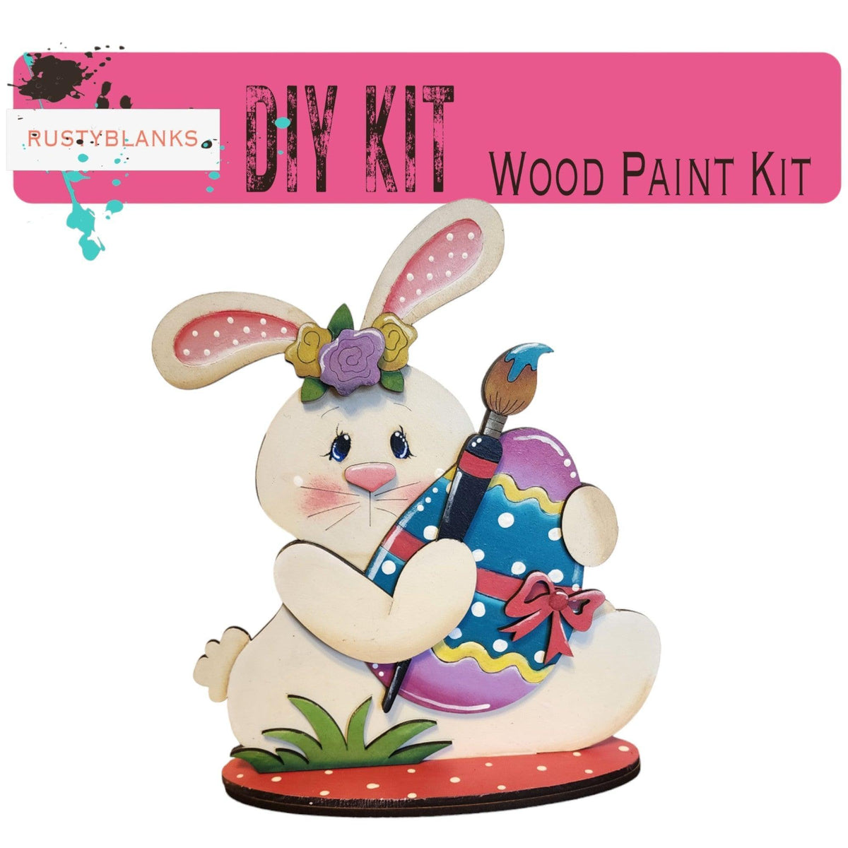 Spring Bunny DIY Shelf Sitter Craft - Great Gift for Mom - RusticFarmhouseDecor