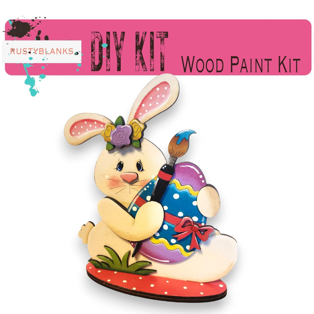 Spring Bunny DIY Shelf Sitter Craft - Great Gift for Mom - RusticFarmhouseDecor