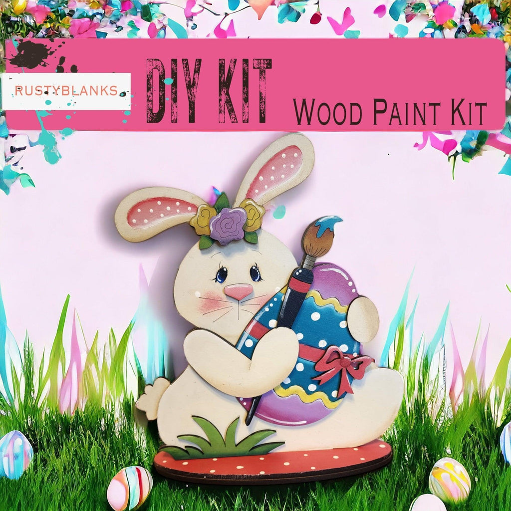 Spring Bunny DIY Shelf Sitter Craft - Great Gift for Mom - RusticFarmhouseDecor