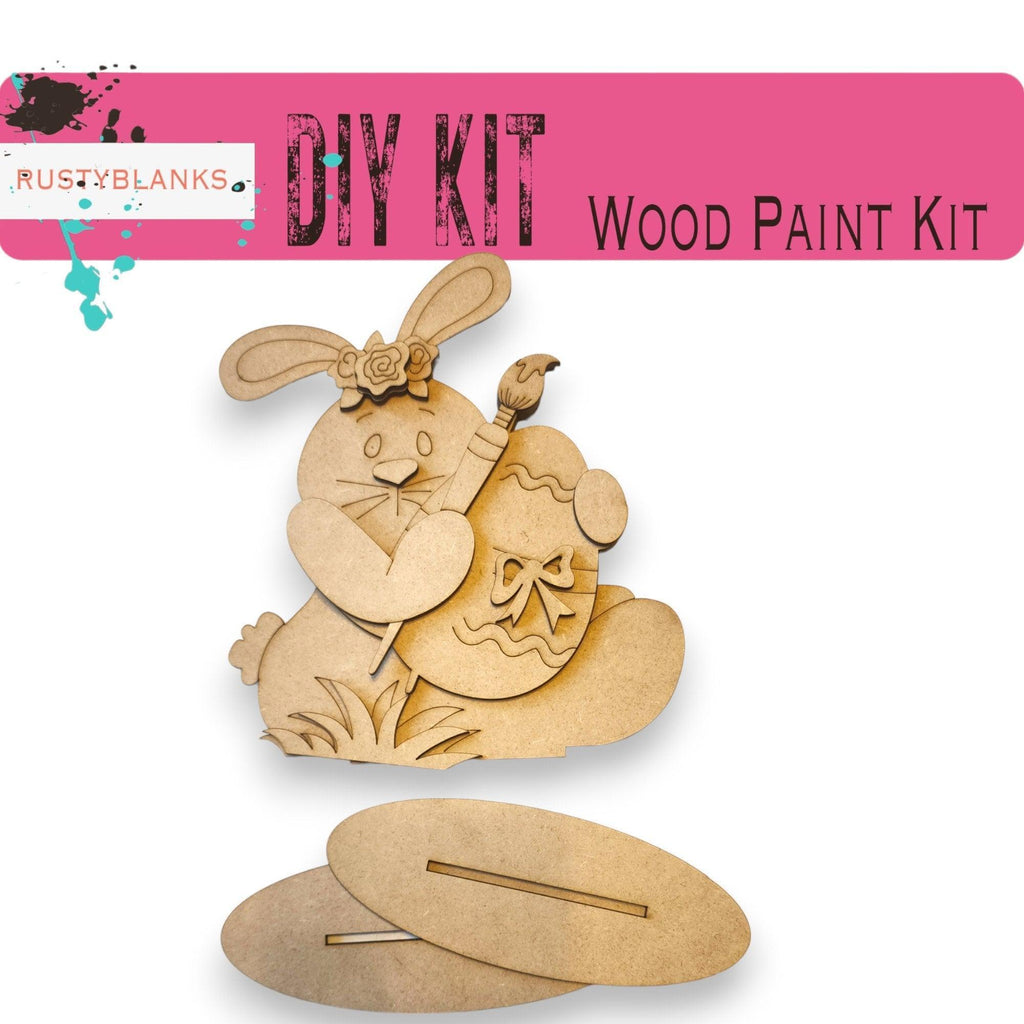 Spring Bunny DIY Shelf Sitter Craft - Great Gift for Mom - RusticFarmhouseDecor