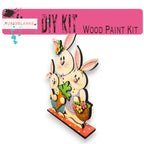 Spring Bunny Family DIY Shelf Sitter Craft - Great Gift for Mom - RusticFarmhouseDecor