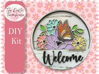 Spring Butterfly insert for Welcome sign, DIY Door decor, 11 inch Door hanger, DIY Interchangeable door hanger insert, Welcome Door Hanger - RusticFarmhouseDecor