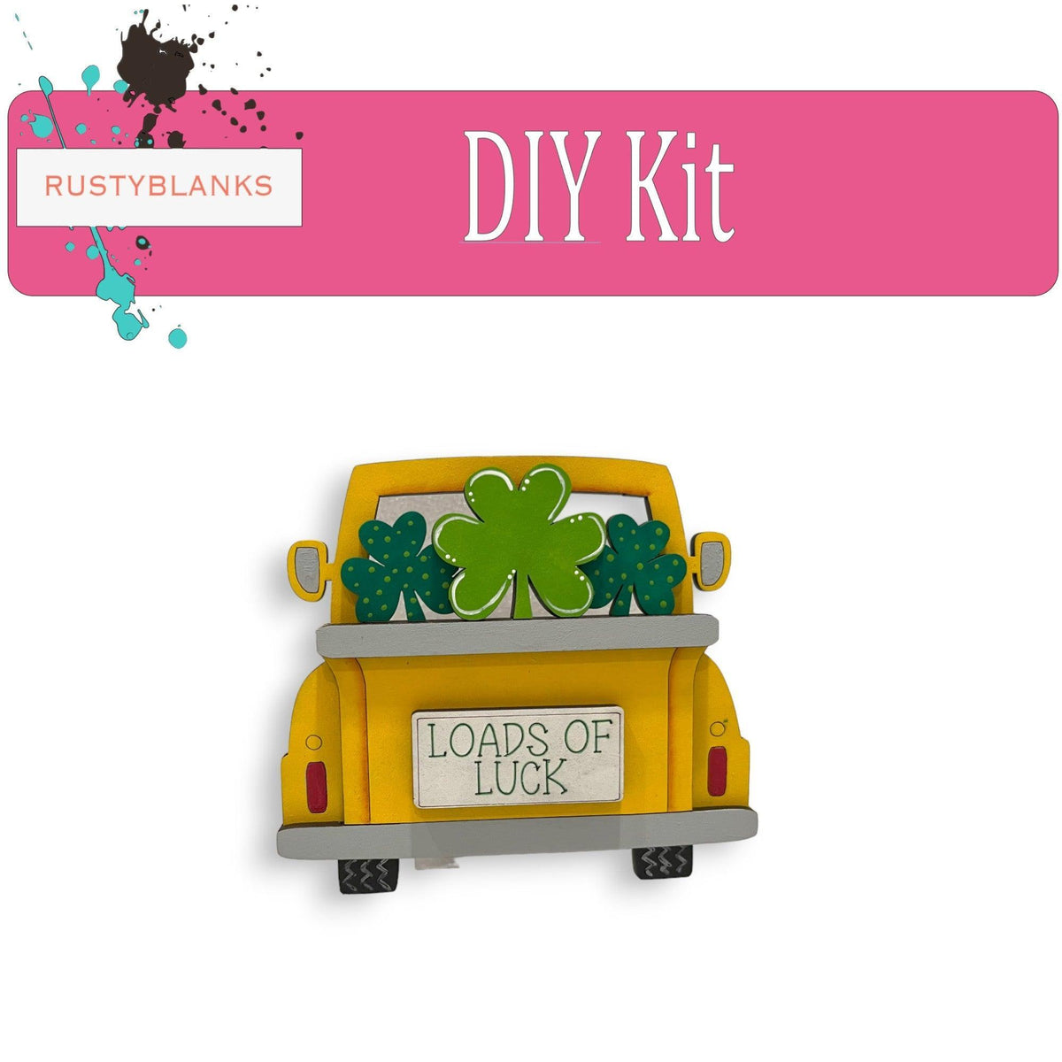 St. Patrick's Day Tiered Tray Set , DIY Tiered Tray, Shelf Sitter - RusticFarmhouseDecor