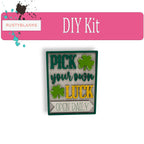 St. Patrick's Day Tiered Tray Set , DIY Tiered Tray, Shelf Sitter - RusticFarmhouseDecor