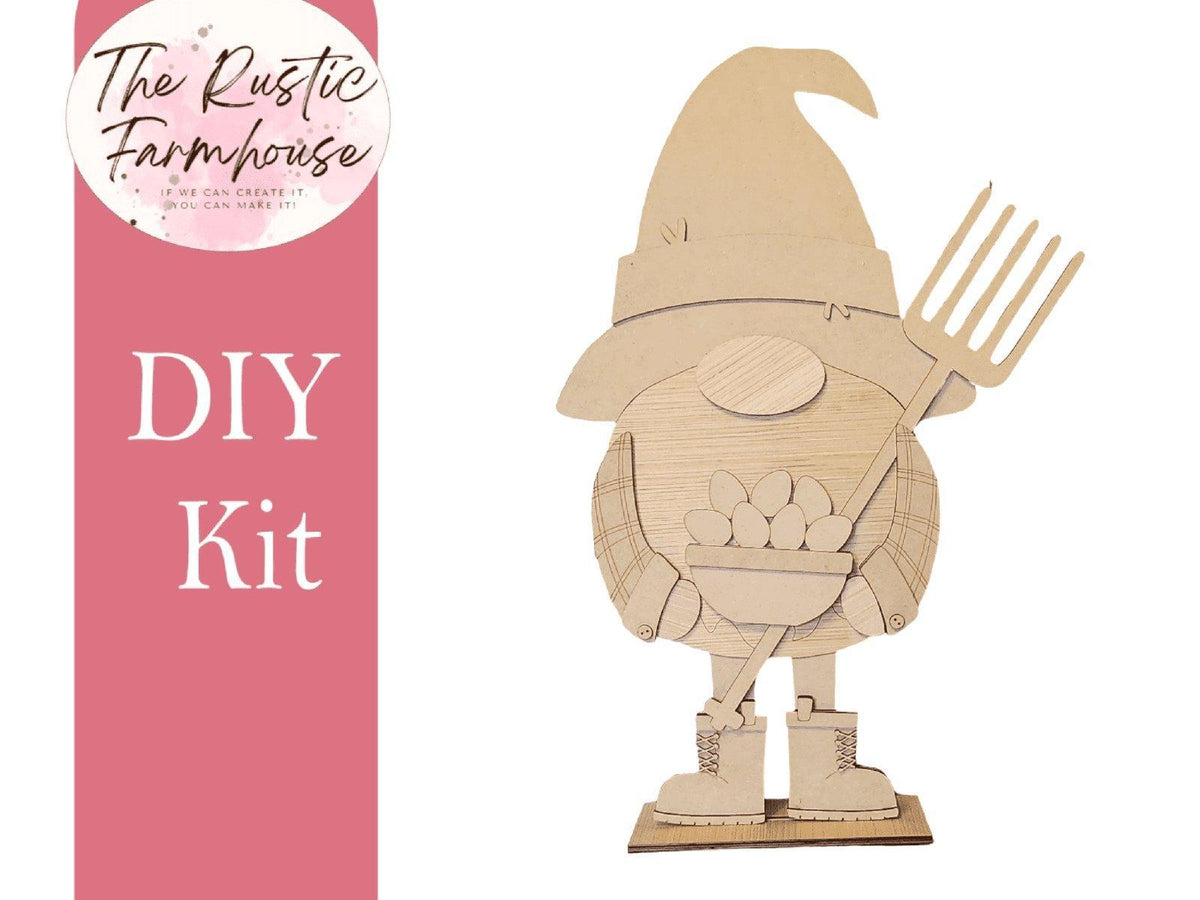 Standing Gnome Farmer Add On - RusticFarmhouseDecor