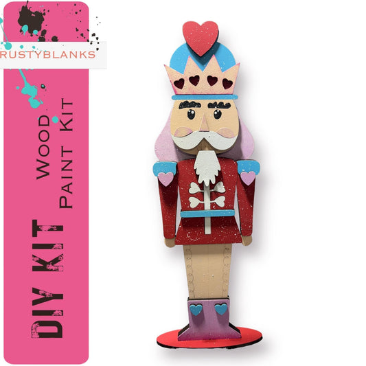 Standing Valentines Day Decor Nutcracker Shelf Sitter DIY - RusticFarmhouseDecor