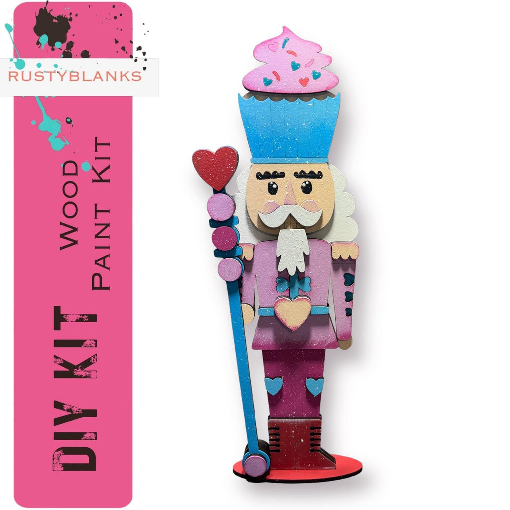 Standing Valentines Day Decor Nutcracker Shelf Sitter DIY - RusticFarmhouseDecor