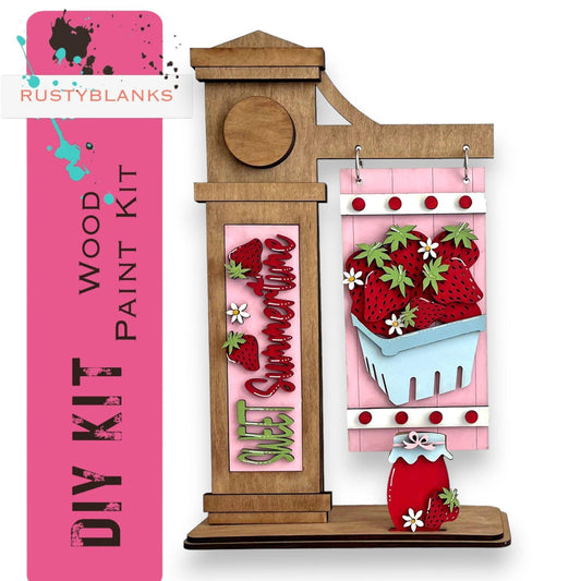 Strawberry Inserts for the Mini Interchangeable Post - RusticFarmhouseDecor