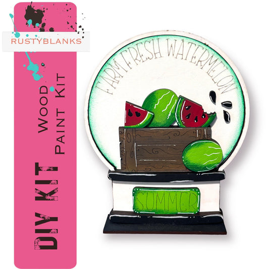 Summer Watermelon Insert for Snow Globe DIY Interchangeable Decor, Gift fo Her - RusticFarmhouseDecor