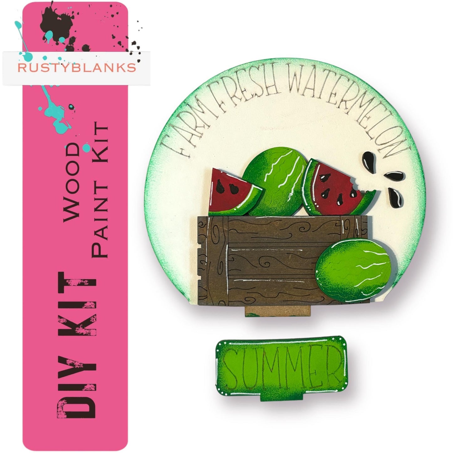 Summer Watermelon Insert for Snow Globe DIY Interchangeable Decor, Gift fo Her - RusticFarmhouseDecor