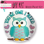 Valentine's Door Hanger, You're Owl I need Door Hanger, DIY Valentines Kit - RusticFarmhouseDecor