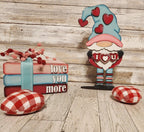 Valentine's I Love You Standing Gnome Shelf Sitter DIY - RusticFarmhouseDecor