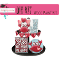 Valentines Crab Tiered Tray Set , DIY Tiered Tray, Shelf Sitter - RusticFarmhouseDecor