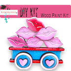 Valentines Standing Train - DIY Wood Blank Paint Kit - RusticFarmhouseDecor