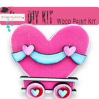 Valentines Standing Train - DIY Wood Blank Paint Kit - RusticFarmhouseDecor