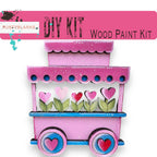 Valentines Standing Train - DIY Wood Blank Paint Kit - RusticFarmhouseDecor