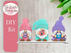 Winter Gnome Shelf Sitter, DIY Gnome kit, Tiered Tray Decor, Sweater Gnomes - RusticFarmhouseDecor