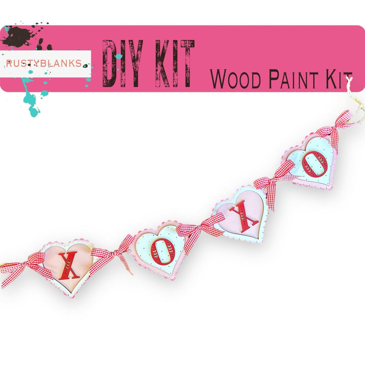 XOXO Valentine's Day Banner - RusticFarmhouseDecor