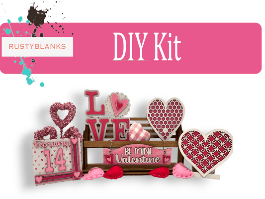 Be Mine Valentine for our Interchangeable Inserts for our Window or House DIY Kit - RusticFarmhouseDecor
