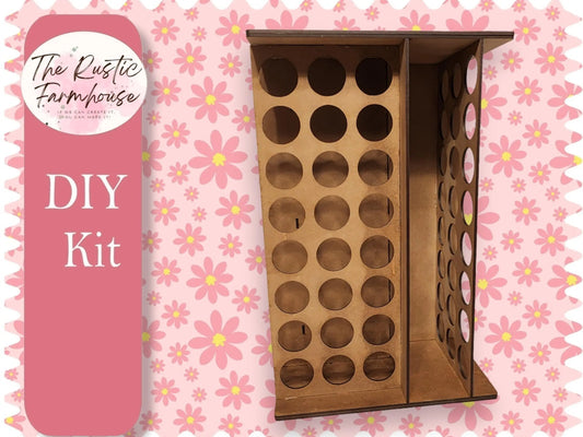 2 oz paint bottle holder, DIY paint holder 96 acrylic bottles - RusticFarmhouseDecor