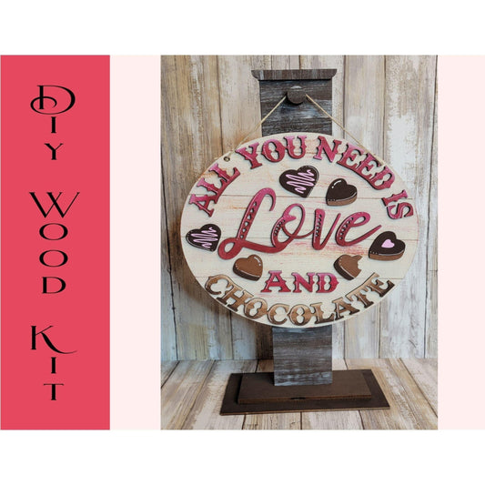 All you need is Love Door Hanger - DIY - RusticFarmhouseDecor