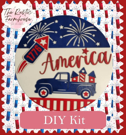 America Door Hanger DIY - RusticFarmhouseDecor