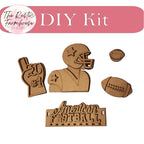 American Football Insert - DIY Interchangeable Inserts - Tiered Tray Deco - RusticFarmhouseDecor