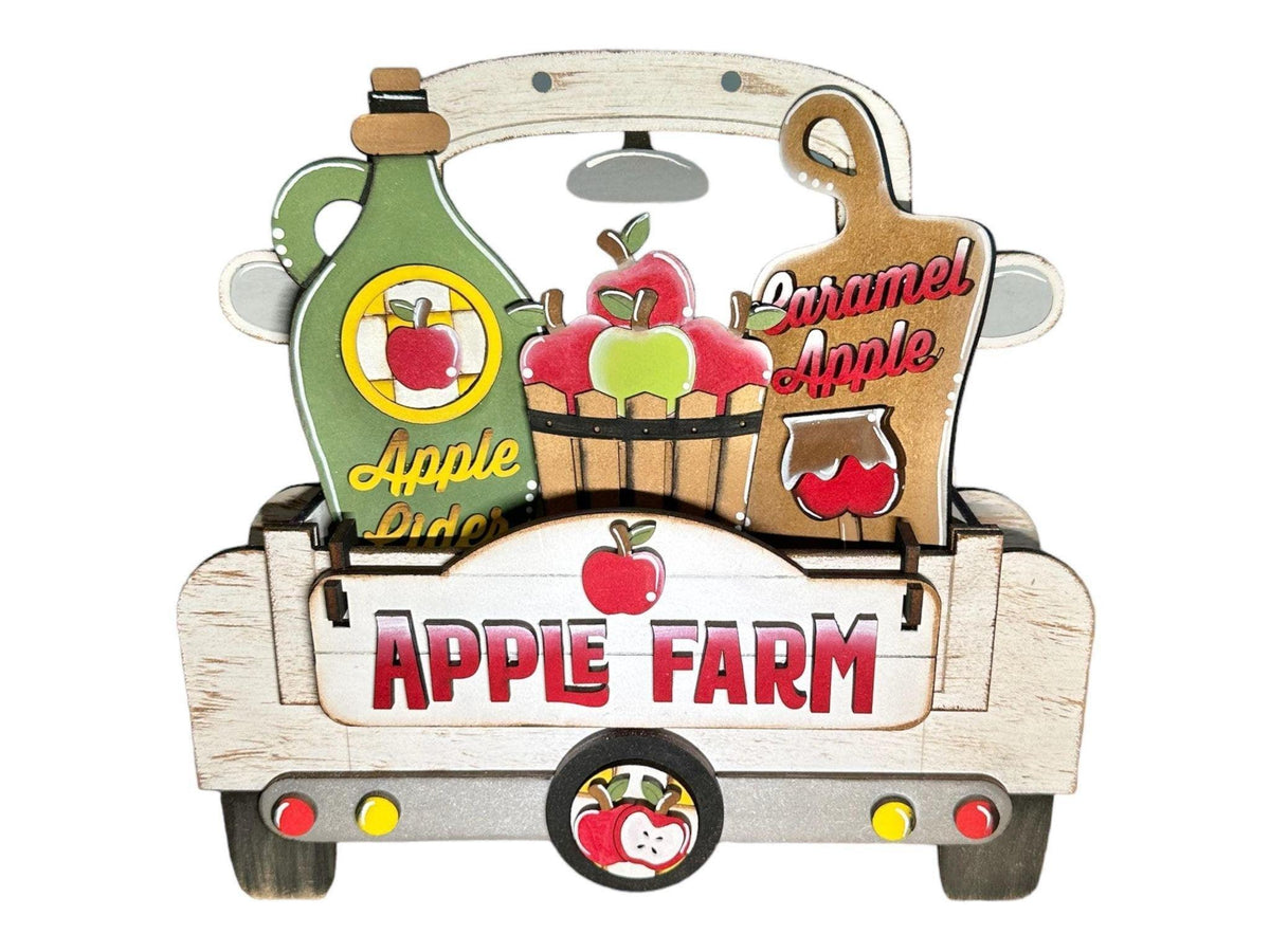 Apple Farm Insert - DIY Interchangeable Inserts - Tiered Tray Deco - RusticFarmhouseDecor