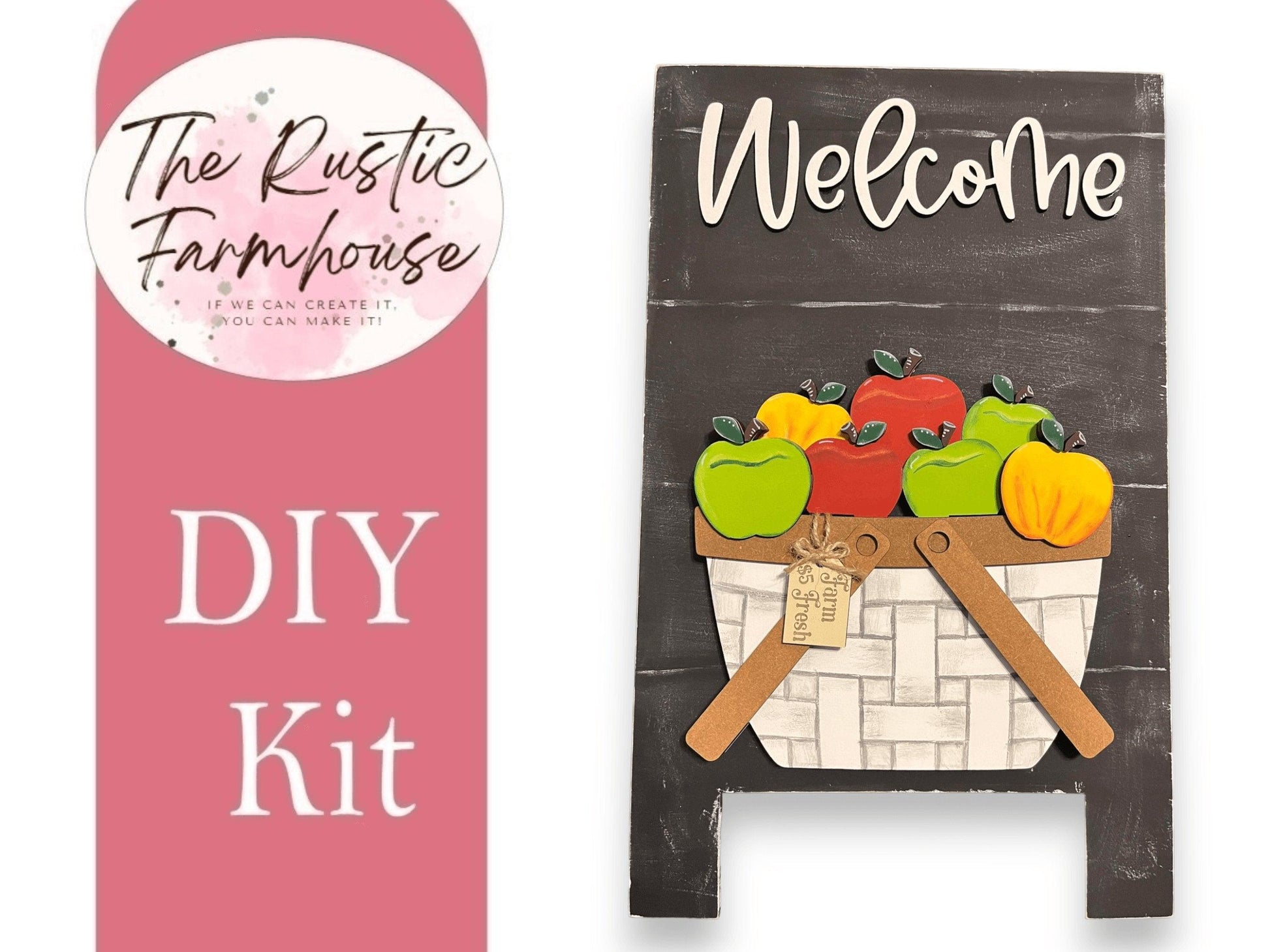 Apple Insert for the Interchangeable Flower Basket - RusticFarmhouseDecor