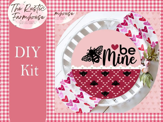 Be Mine Valentines Door Hanger DIY - RusticFarmhouseDecor