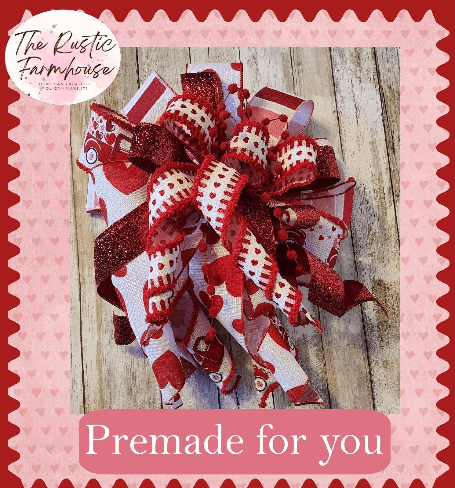 Bow - Valentine Truck Bow - RusticFarmhouseDecor