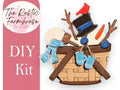Build a Snowman Insert for the Interchangeable Flower Basket - RusticFarmhouseDecor