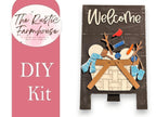 Build a Snowman Insert for the Interchangeable Flower Basket - RusticFarmhouseDecor