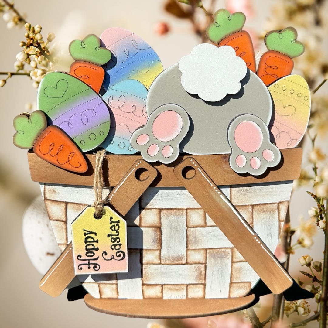 Bunny Butt Insert for the Interchangeable Flower Basket - RusticFarmhouseDecor