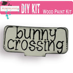 Bunny Crossing Insert for Snow Globe DIY Interchangeable Decor, Gift for Her - RusticFarmhouseDecor