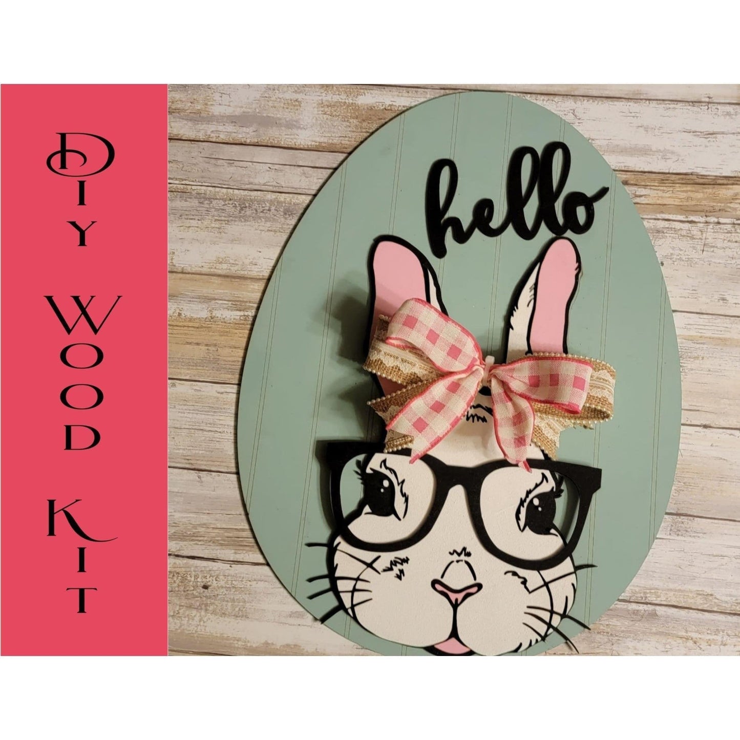 Bunny with glasses DIY - RusticFarmhouseDecor