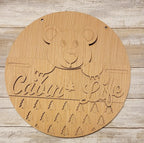 Cabin Life Door Hanger - RusticFarmhouseDecor