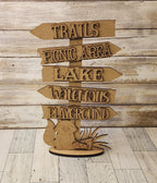 Camping Sign Decor, Unfinished DIY Wood Kit, Blanks to Decorate Home Decor - RusticFarmhouseDecor