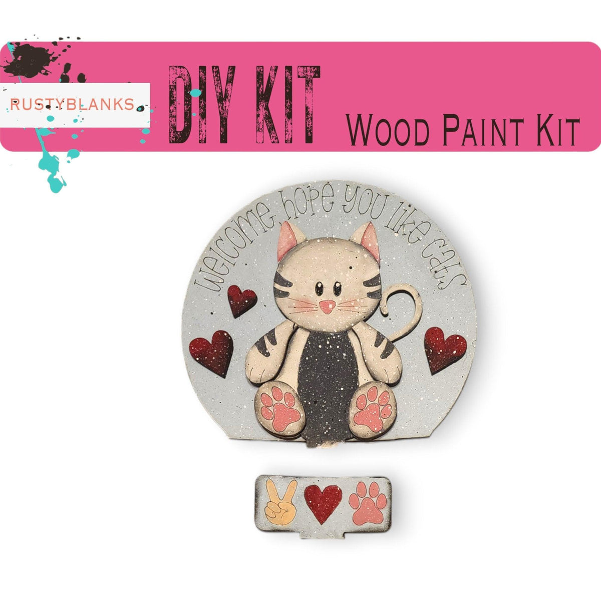 Cat Insert for Snow Globe DIY Interchangeable Decor, Gift for Her - RusticFarmhouseDecor