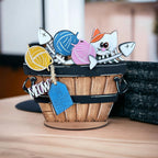 Cat Lovers insert for the Interchangeable Flower Basket Decor - Wood Blank for Painting - Inserts for Basket - RusticFarmhouseDecor