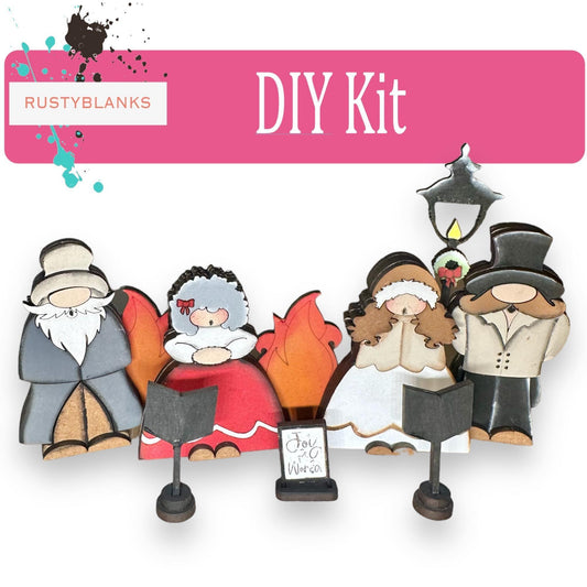 Christmas Carolers for Christmas Village DIY - RusticFarmhouseDecor