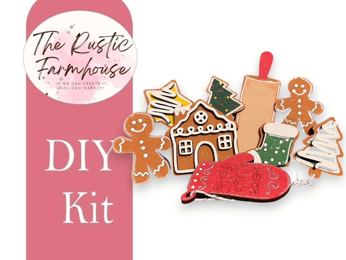 Christmas Cookie Insert for the Interchangeable Flower Basket - RusticFarmhouseDecor